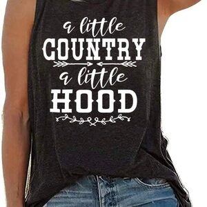 Charcoal Gray Graphic Tank Top